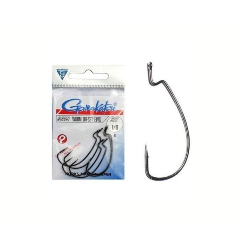 Крючки GAMAKATSU OFFSET EWG NS №4/0/NS Black/5шт Крючки GAMAKATSU OFFSET EWG NS №4/0/NS Black/5шт